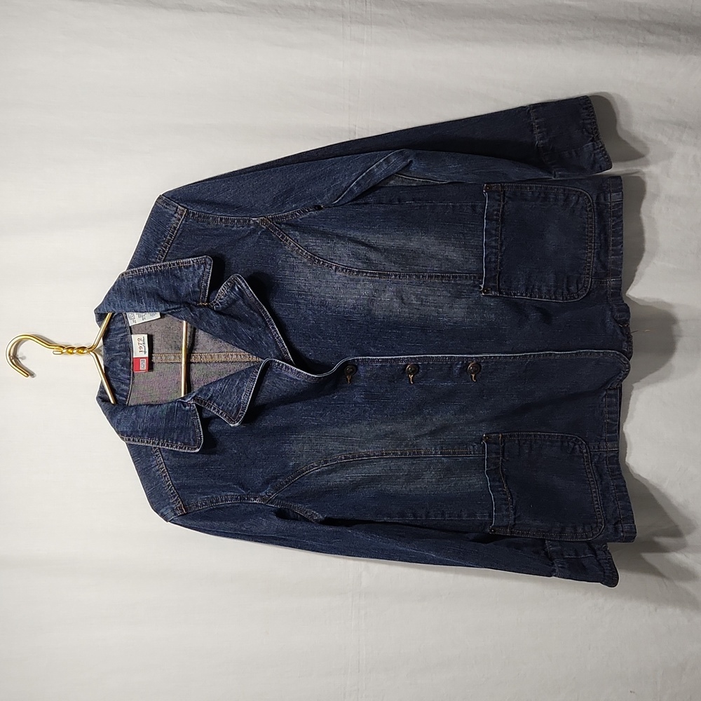 Denim Button Front Jacket